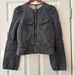 Fitted Denim Jacket/Blouse